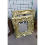 Two gilt framed mirrors