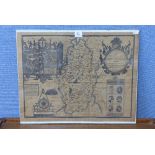 A reproduction John Speed map,