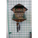 A Swiss Lotscher cuckoo clock