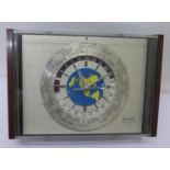 A Seiko transistor clock with world time dial,