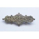 A Victorian silver brooch,