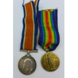 A pair of WWI medals to 4580 Pte. W.