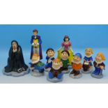 Wade Snow White and the Seven Dwarfs figures, Prince and Wicked Witch,