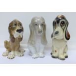 Three figures of dogs, Szeiler,