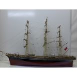 A model clipper ship,