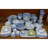 Thirty-three items of Wedgwood Jasperware