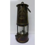 An Eccles Type 6 miners safety lamp