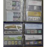 Two albums of Royal Mail presentation packs stamps 1969-1987