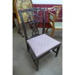 A George III Chippendale style mahogany child's chair