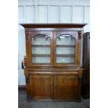 A Victorian mahogany bookcase