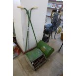 A vintage lawnmower