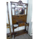 An oak hallstand