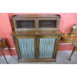 A Regency rosewood side cabinet