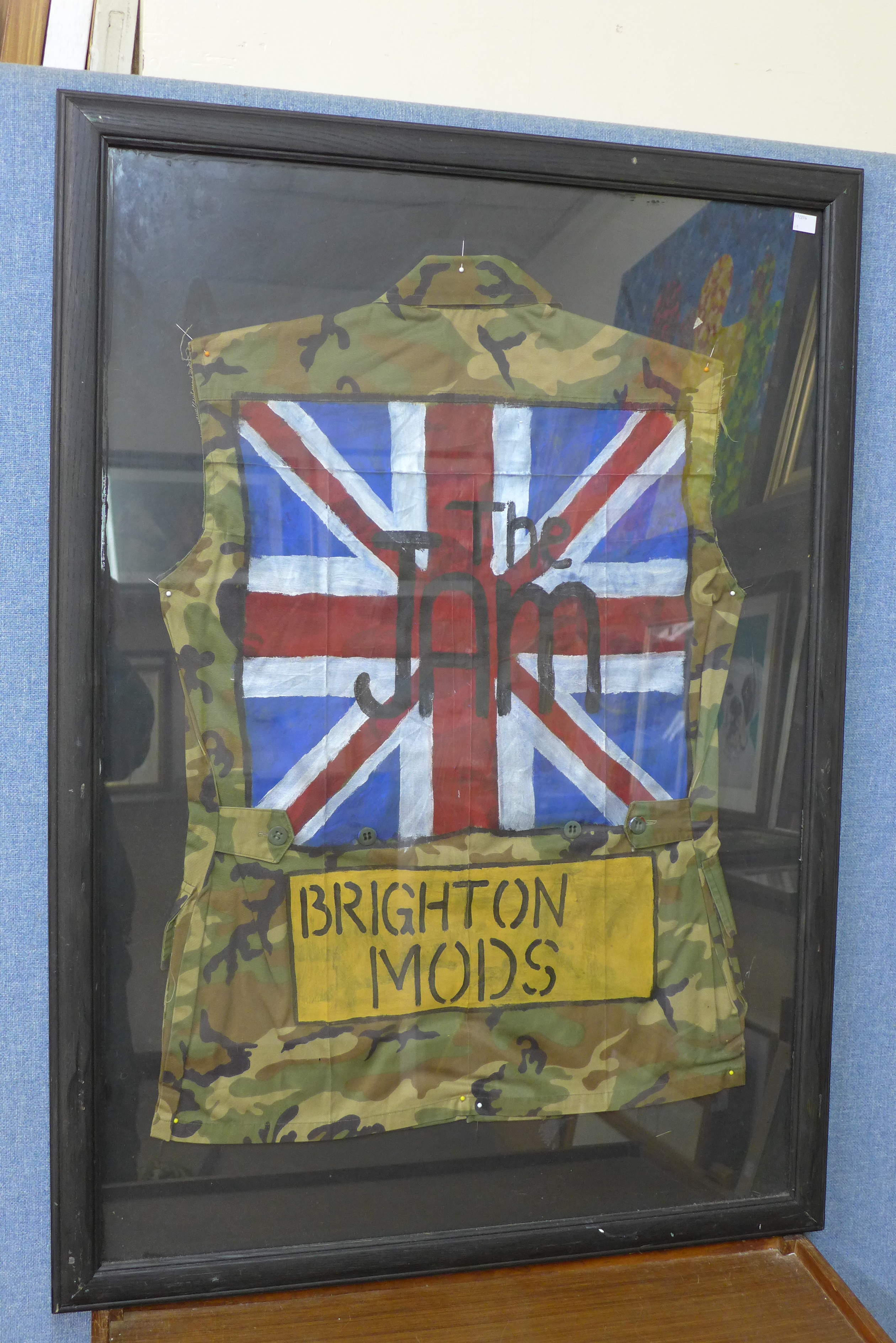 A Brighton Mods (The Jam) camouflage gilet