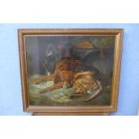 19th Century English School, portrait of a red setter, oil on canvas,