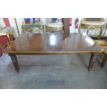 An early Victorian mahogany extending dining table