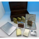 Cigarette cases and lighters