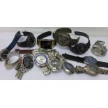 Gentleman's wristwatches including Avia and Seiko