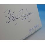 An album of sports personalities autographs including Steve Redgrave, Barry Sheen, Ricky Hatton,