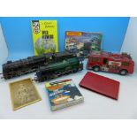 Two Hornby OO gauge locomotives, one with tender; Royal Scot and Albert Hall,