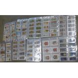 Cigarette cards including Will's Arms of Universities, Famous Inventions, Garden Hints, etc.
