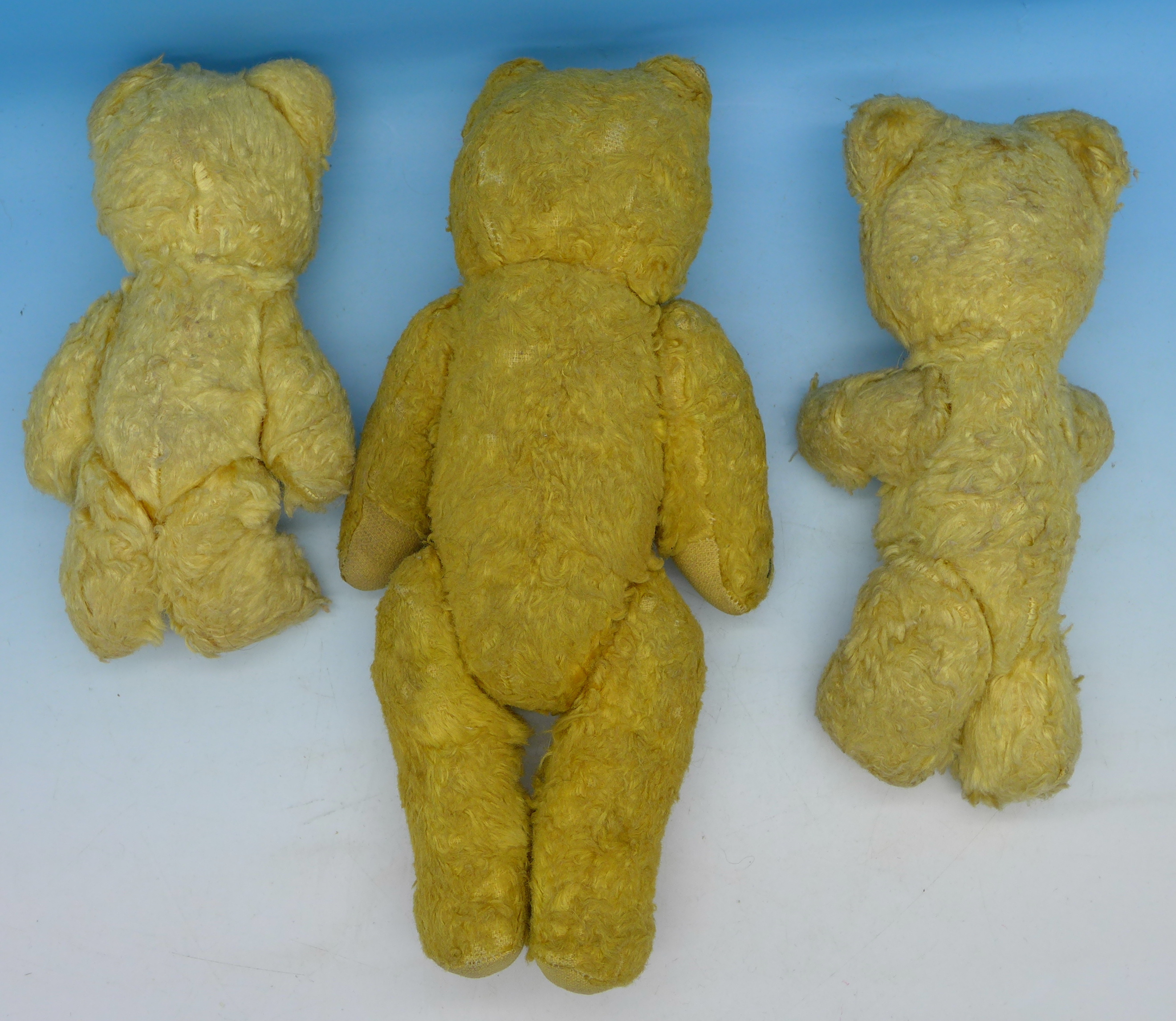 Three small jointed Teddy bears - Image 2 of 2