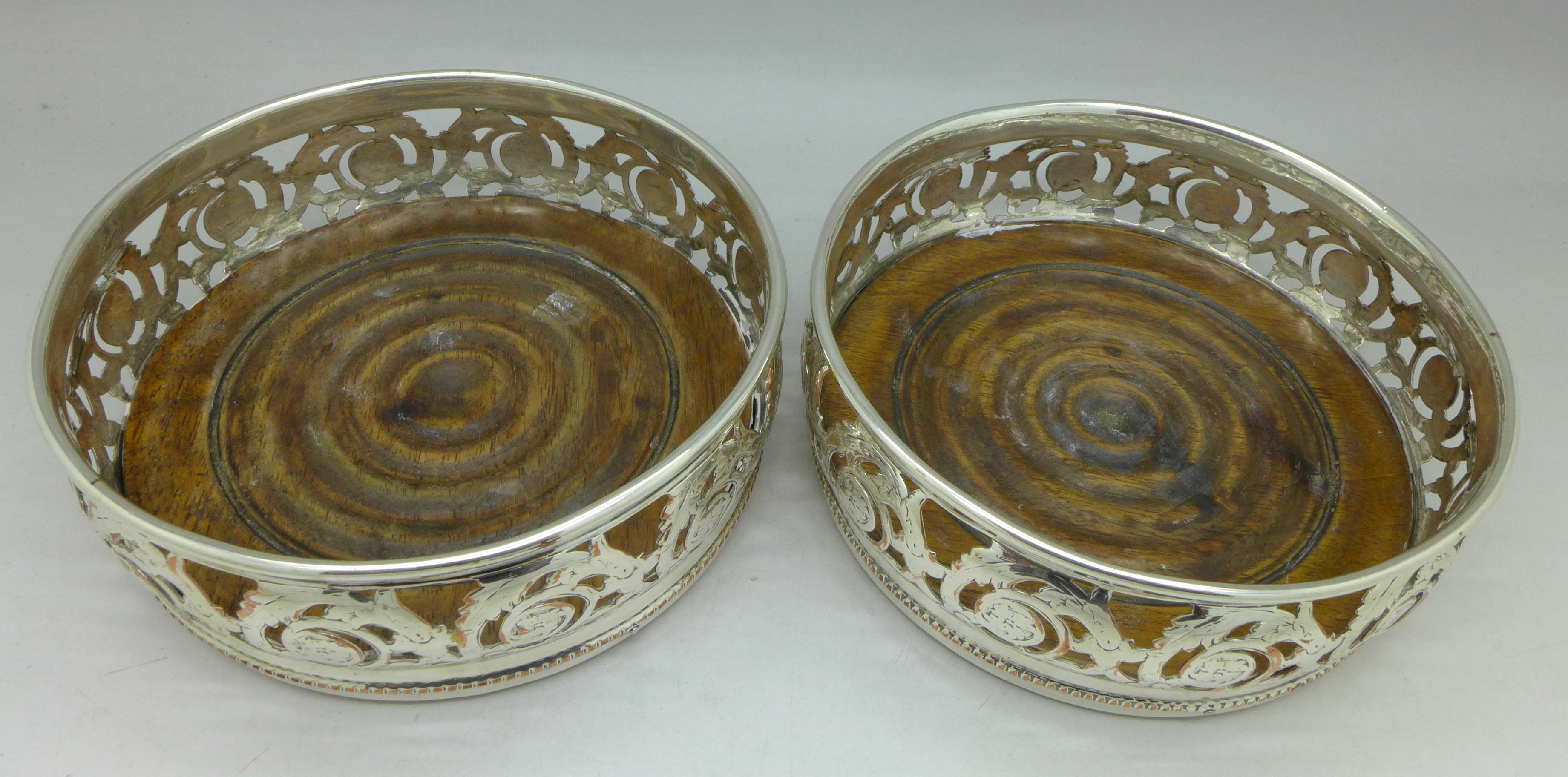 A pair of WMF silver plated coasters and a WMF cup or glass holder - Image 2 of 2