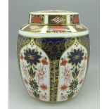 A Royal Crown Derby 1128 pattern ginger jar,