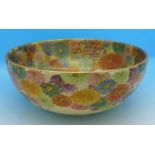 A Japanese Meiji bowl, very small crack to rim,