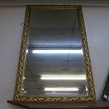 A gilt framed mirror