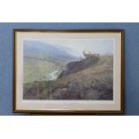 A signed limited edition Alan Hayman print, Glen Cyon,