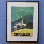 A reproduction Art Deco style Chrysler print