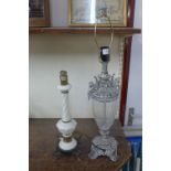 Two Italian style table lamps