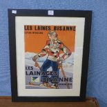 A reproduction Les Laines Bisane print