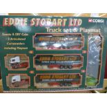 A Corgi 60008 Eddie Stobart Truck set and play mat,
