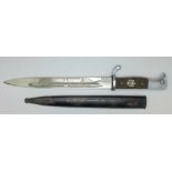 A German WWII parade bayonet with scabbard