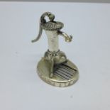 A 925 silver water pump miniature