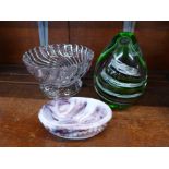 A Baccarat glass bowl/bon bon dish,