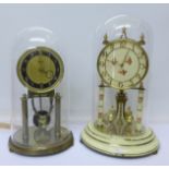 Two anniversary clocks,