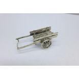 A 925 silver miniature cart