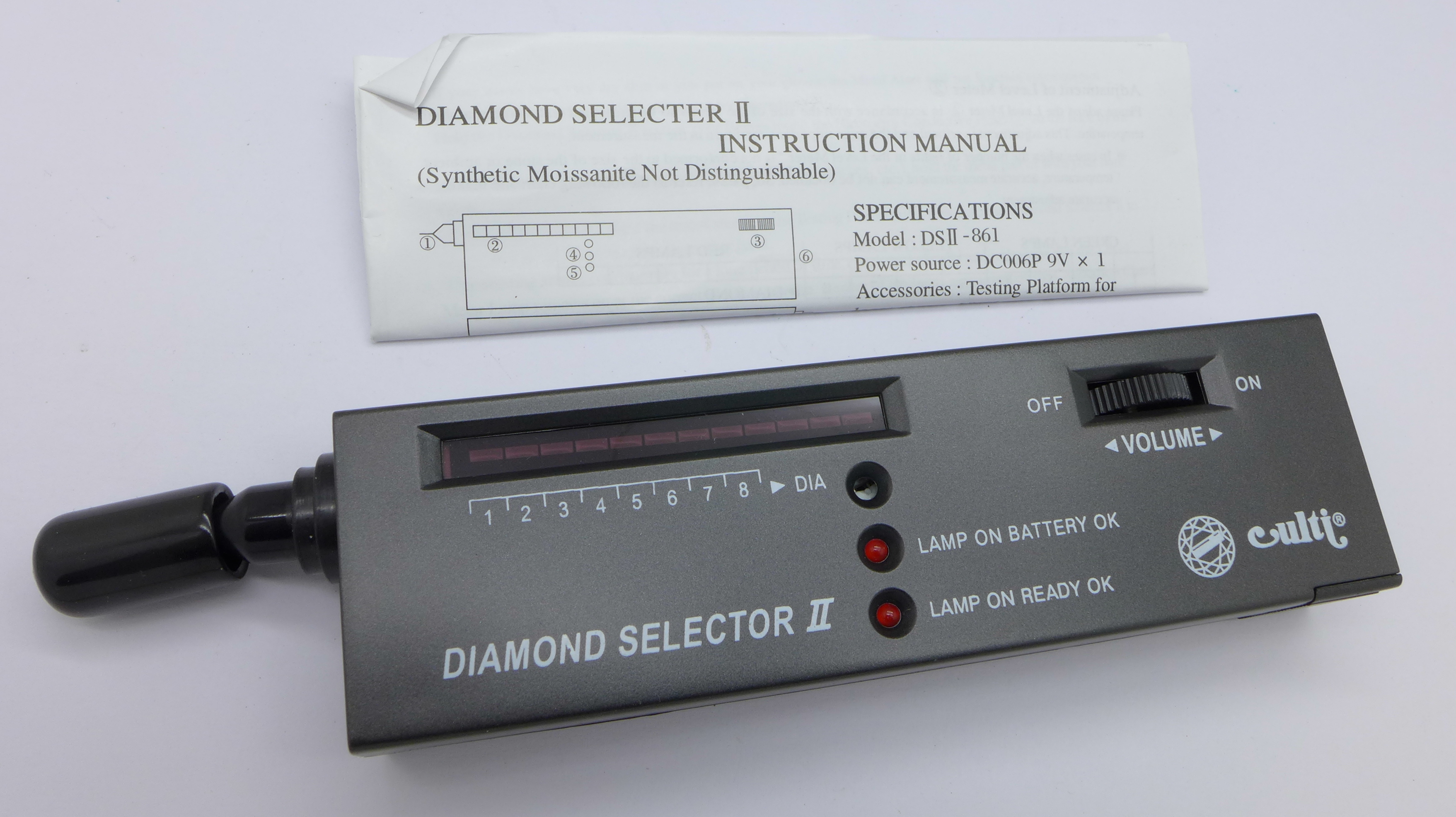 A diamond tester