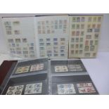 Three albums of used stamps, USA, Canal Zone,