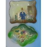 A Royal Doulton Australia Series Ware dish and a similar relief moulded dish,