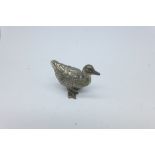 A 925 cast silver duck