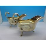 A pair of silver sauce boats, Sheffield 1901, Atkin Bros.