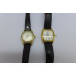 A lady's Omega Ladymatic wristwatch and a lady's Zeitner wristwatch