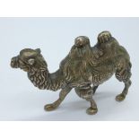 A 925 silver camel figure miniature (filled), height 6.