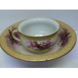 A large wash bowl and chamber pot,