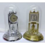 Two anniversary clocks,