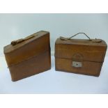 Two leather cases